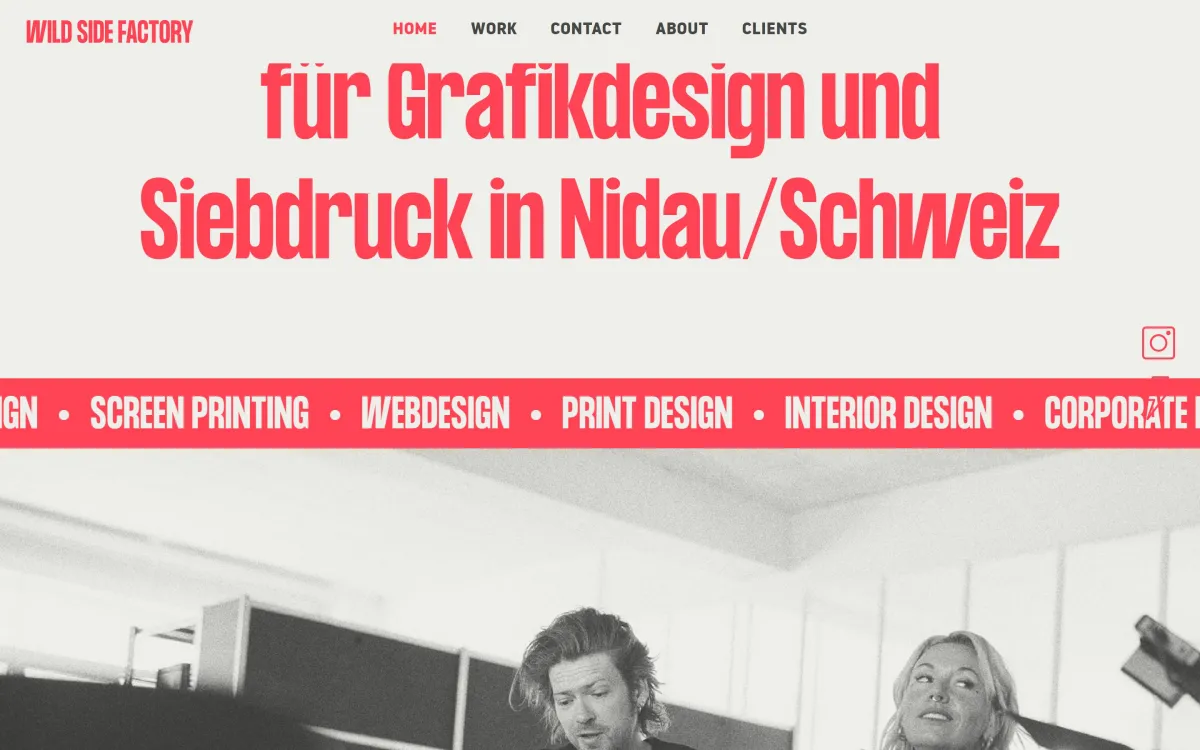 Leistungen und Team von Wild Side Factory auf dem Desktop